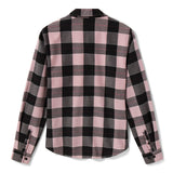 Harley-Davidson Women's Standard Buffalo Plaid Long Sleeve Shirt - Dusty Mauve & Harley Black