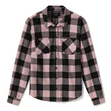 Harley-Davidson Women's Standard Buffalo Plaid Long Sleeve Shirt - Dusty Mauve & Harley Black