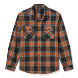 Harley-Davidson Men's H-D Standard Long Sleeve Plaid Shirt - Orange/Black