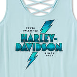 Harley-Davidson Women's Bling Power Unleashed Laced Back Tank
