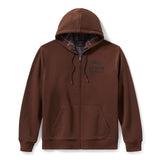 Harley-Davidson Men's Plaid Lined Zip Hoodie - Coffee