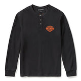 Harley-Davidson Men's Racer Font Henley