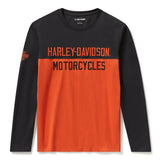 Harley-Davidson Men's Essential Colorblock Long Sleeve Top