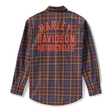 Harley-Davidson Men's Racer Font Yarn Dyed Plaid Shirt - Plaid
