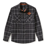 Harley-Davidson Men's H-D TECH Coolmax Long Sleeve Plaid Shirt