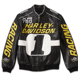 Men's Start Your Engines Leather Racing Jacket