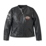 HARLEY-DAVIDSON® WOMEN'S 120TH ANNIVERSARY CAFE RACER LEATHER JACKET // 97052-23VW