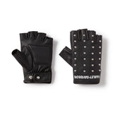 Harley-Davidson Women's Studded Leather Fingerless Riding Gloves