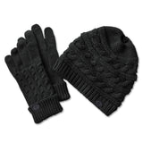 Harley-Davidson Ponytail Beanie Hat and Gloves Gift Set