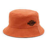 HAT-BUCKET,WOVEN,ORANGE