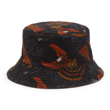 HAT-BUCKET,WOVEN,ORANGE