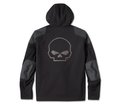 Harley-Davidson Men's Willie G Skull Graphic Deflector 2.0 Hooded Riding Fleece