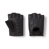 Harley-Davidson Men's Perforated Fingerless Leather Riding Gloves