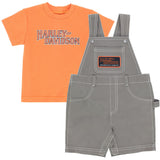 Harley-Davidson Kids Tee & Canvas Shortall 2 Piece Set