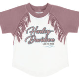 Harley-Davidson Kids Fringe Tee & Canvas Short 2 Piece Set