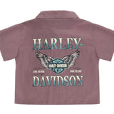 Harley-Davidson Kids' Meet & Greet Woven Poplin Shirt