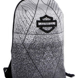 Harley-Davidson Bar & Shield Logo Fly-Weave Lightweight Backpack, Gray/Black