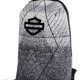 Harley-Davidson Bar & Shield Logo Fly-Weave Lightweight Backpack, Gray/Black