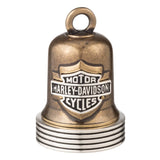 Brass Ribbed Edge Logo Ride Bell