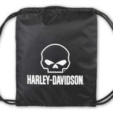 Harley-Davidson Willie G Skull Logo Rugged Polyester Quick-Draw Backpack - Black