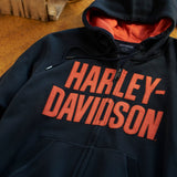 Harley-Davidson Men's Bar Font Zip-Up Hoodie
