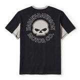 Harley-Davidson Willie G Skull Colorblock Short Sleeve Tee