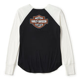 Harley-Davidson Women's Essential Arched Font Long Sleeve Raglan