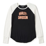 Harley-Davidson Women's Essential Arched Font Long Sleeve Raglan