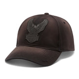 Harley-Davidson Men's Upright Eagle Patch Softail Stretch Fit Cap