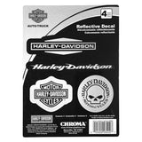 HARLEY-DAVIDSON® 4-PC REFLECTIVE DECAL SHEET // CP28002