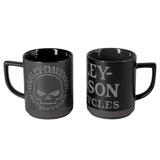 Harley-Davidson H-D Willie G. Skull Mug Set // HDL-18646