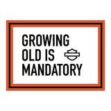 H-D Growing Old Birthday Card