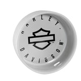 Harley-Davidson Sculpted Open Bar & Shield Logo Ceramic Pet Bowl - White