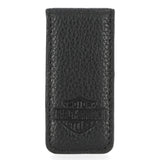Bar & Shield Leather Money Clip