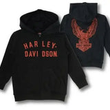Harley-Davidson Kids French Terry Hoodie | Front Zip