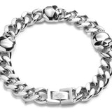 Harley-Davidson® Men's Bracelet, Stainless Steel Curb Chain