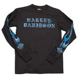 Harley-Davidson Men's H-D Blue Chrome Dealer Long-Sleeve