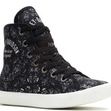 Harley-Davidson Women's Flora Vulcanized Black Canvas Sneakers