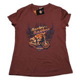 Harley-Davidson Women's Dark Flame V-Neck Dealer Tee