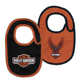 Harley-Davidson Newborn 2-Pack Knit Bibs