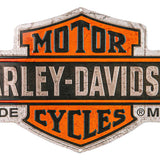 Harley-Davidson Embossed Tin Sign, Nostalgic Bar & Shield Logo // HDL-15526
