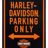 Harley-Davidson Embossed Parking Only B&S Logo Tin Sign// HDL-15540