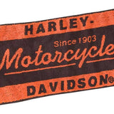 Harley-Davidson Motorcycle Bar Towel - Black/Org
