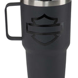 Harley-Davidson 30 oz. Matte Black Travel Mug, Double-Wall Stainless Steel // HDX-98656