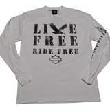 Harley-Davidson Men's H-D Live Free Ride Free Dealer Long-Sleeve