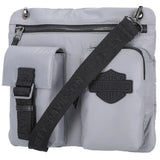 Harley-Davidson Women's Multi-Purpose Nylon Crossbody Utility Bag - Grey