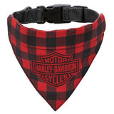 Harley-Davidson Holiday Plaid Pet Bandana