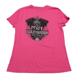 Harley-Davidson Women's H-D Willie G Skull Dealer Tee - Pink