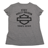 Harley-Davidson Women's Shamrock Logo V-Neck Dealer Tee