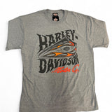 Flame Wave Men's Tee - Heather Grey